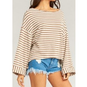 Show Me Your MuMu Vega Pullover in Brandy Knit Caramel